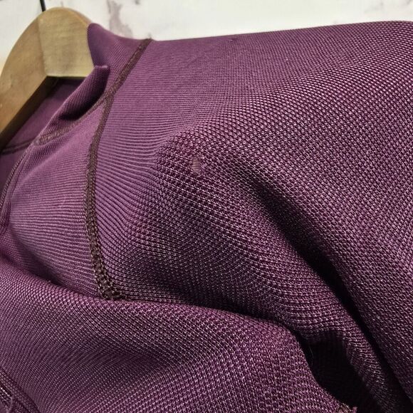 Patagonia Shirt Womens XS Burgundy Active Quarter Zip Long Sleeve Crop - Picture 8 of 11